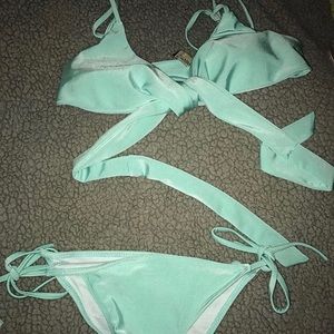 Light blue gamiss baithing suit